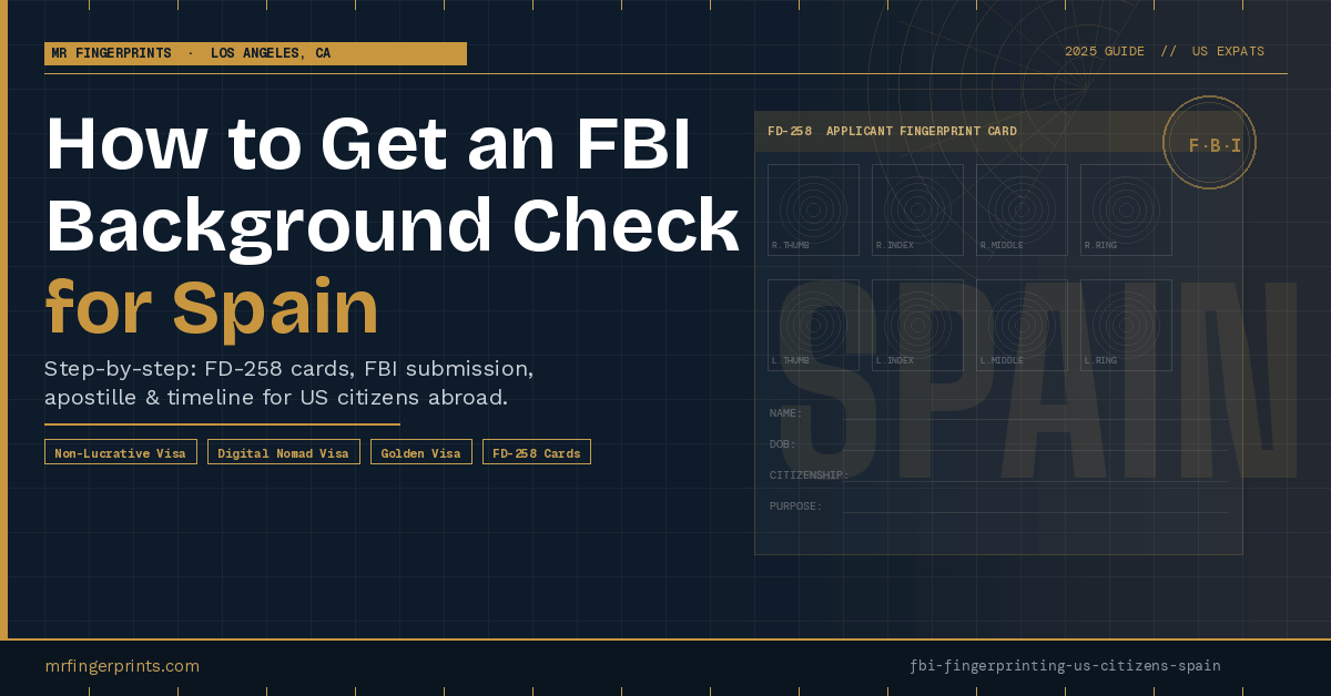 FBI background check Spain