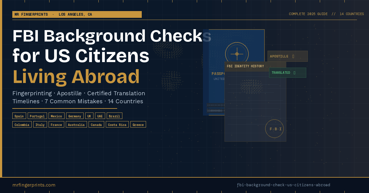 FBI background check US citizens abroad