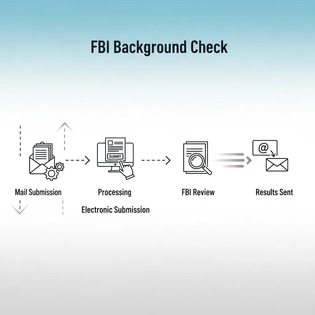 Timeline illustration for FBI background‑check processing times